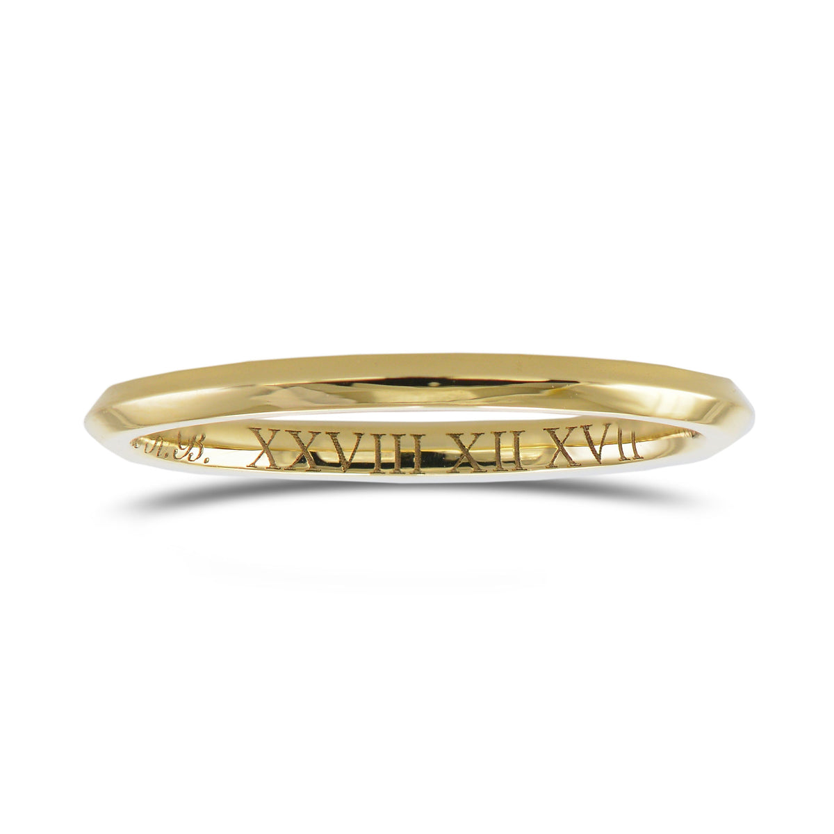 3 Millimeter 18K Yellow Gold Band 