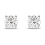 Round Brilliant Stud Earrings