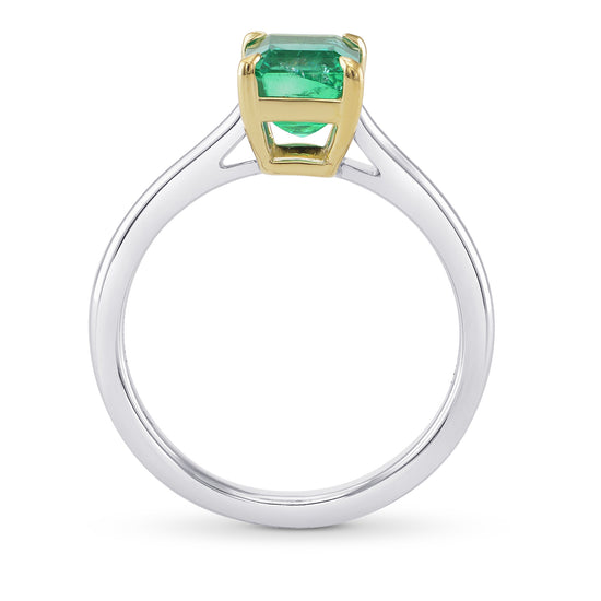 Emerald Solitaire Ring