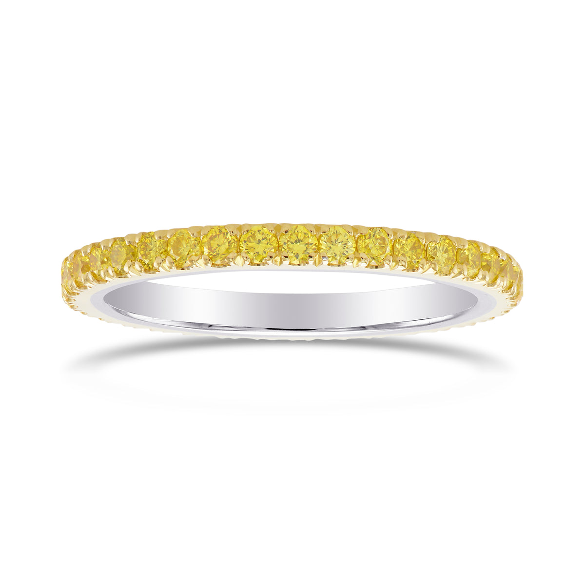 Full Eternity Fancy Intense Yellow Diamond Band
