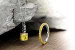 Full Eternity Fancy Intense Yellow Diamond Band
