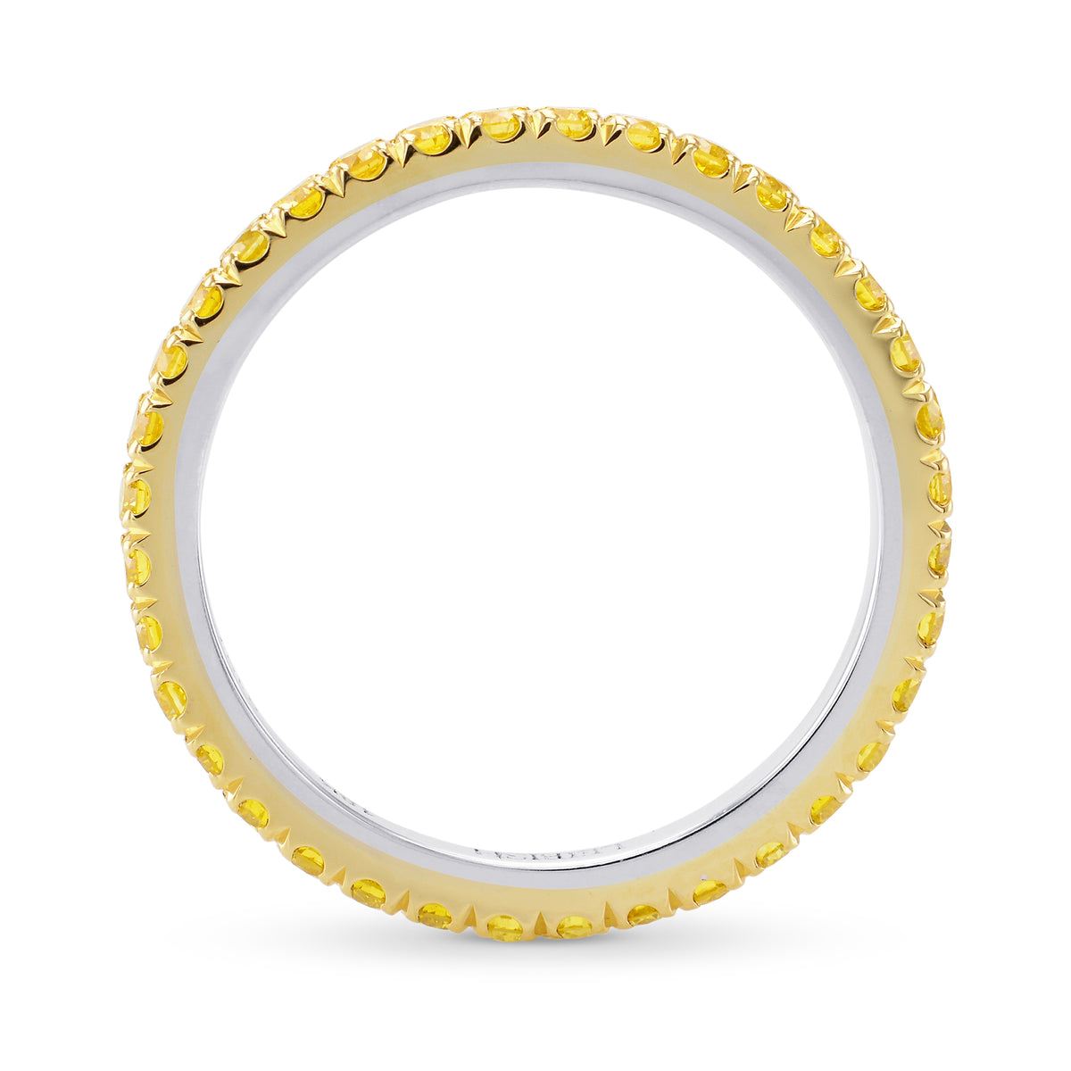 Full Eternity Fancy Intense Yellow Diamond Band