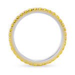 Full Eternity Fancy Intense Yellow Diamond Band