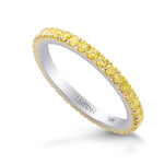 Full Eternity Fancy Intense Yellow Diamond Band