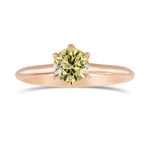 Fancy Light Yellow Solitaire Ring