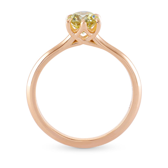 Fancy Light Yellow Solitaire Ring
