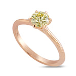 Fancy Light Yellow Solitaire Ring