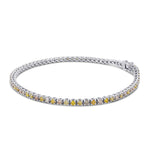Multicolored Diamond Tennis Bracelet