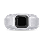 Gents Graduated Band Solitaire Ring Setting