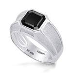 Gents Graduated Band Solitaire Ring Setting - 3