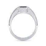 Gents Graduated Band Solitaire Ring Setting - 2