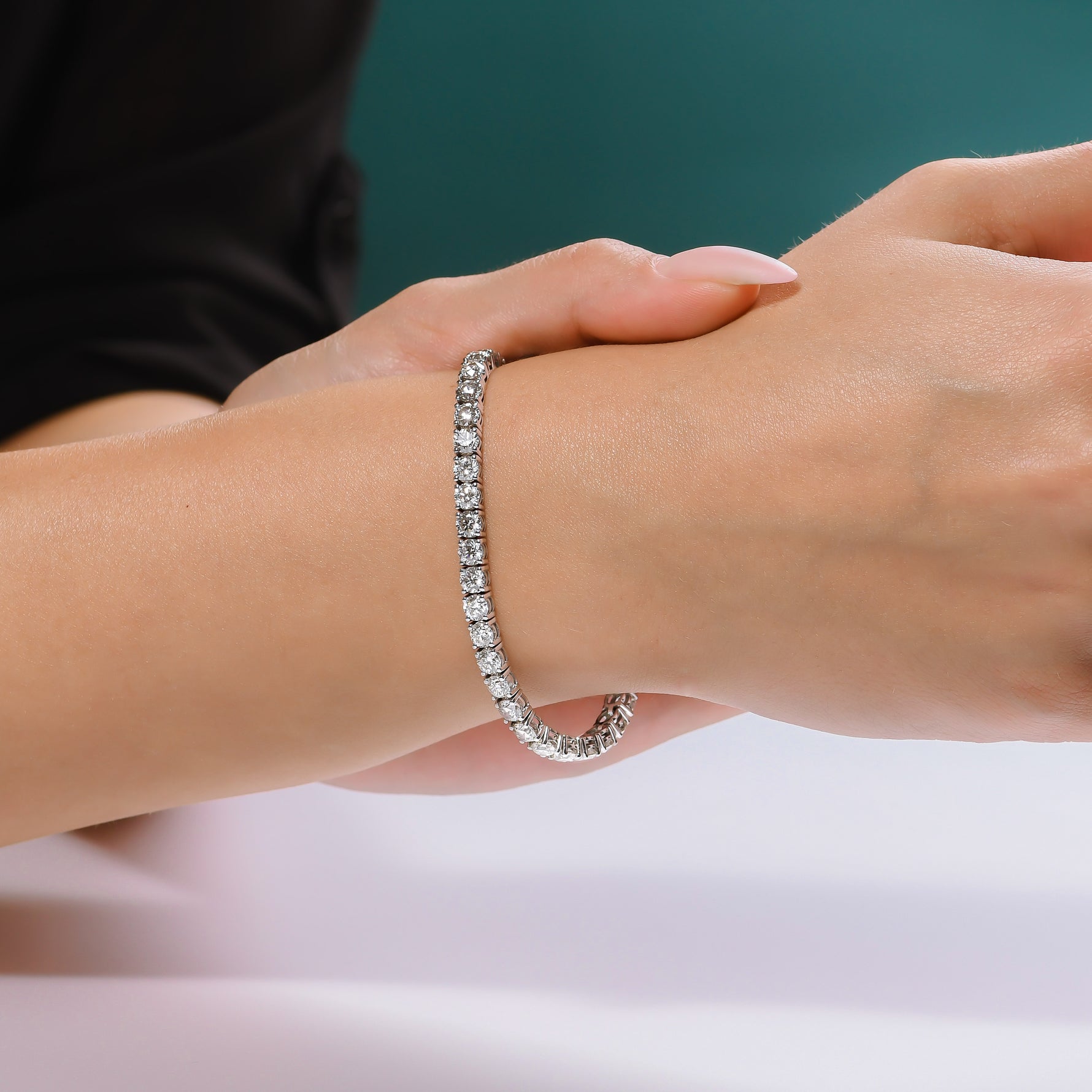 Round Diamond Tennis Bracelet - 3