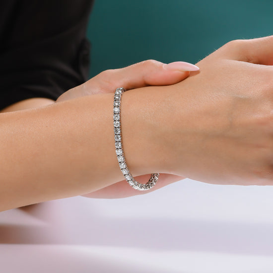 Round Diamond Tennis Bracelet - 3