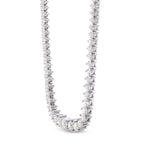 Extraordinary Round Diamond Necklace & Detachable Sapphire Halo Pendant