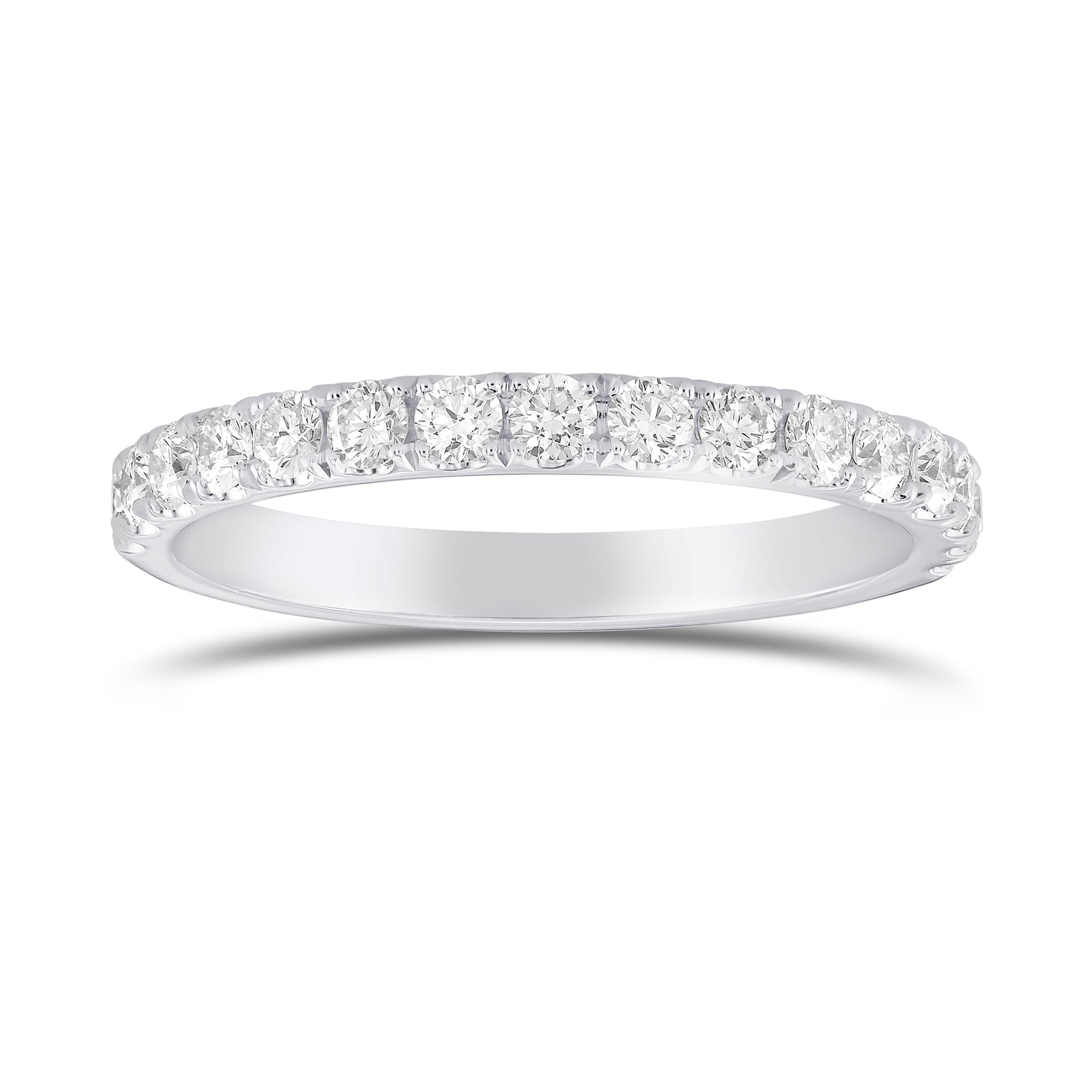  Platinum Diamond Half Eternity Wedding Ring