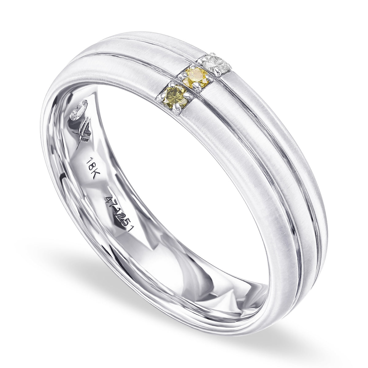 Gent's Fancy Color Diamond Ring - 3