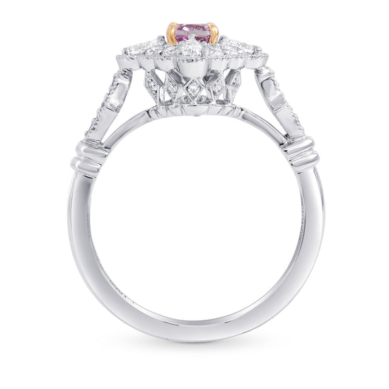 Fancy Intense Pink Purple Diamond Halo Ring