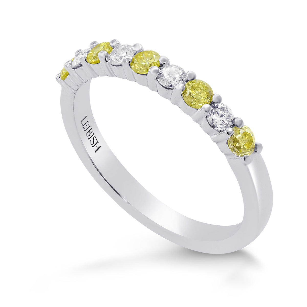 Fancy Yellow Radiant & Trapezoid Diamond Engagement & Wedding Ring Set