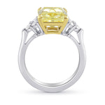 Fancy Yellow Radiant Diamond Accent Ring