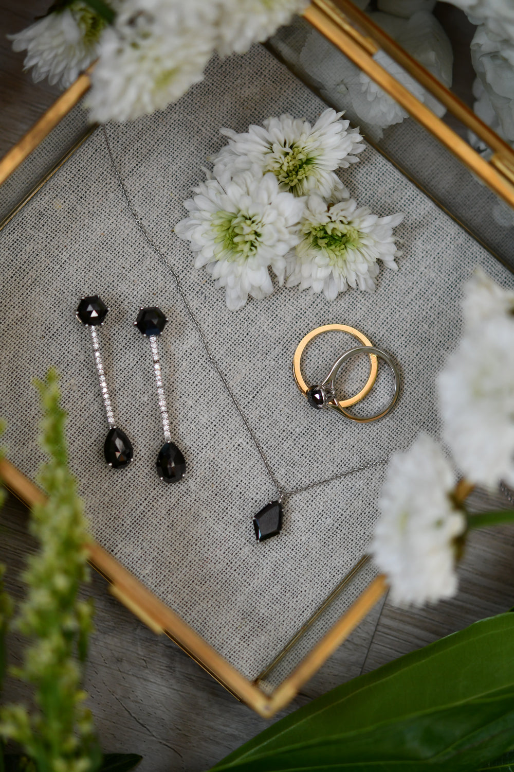 Natural Unheated Black Diamond Kite Shaped Solitaire Pendant 