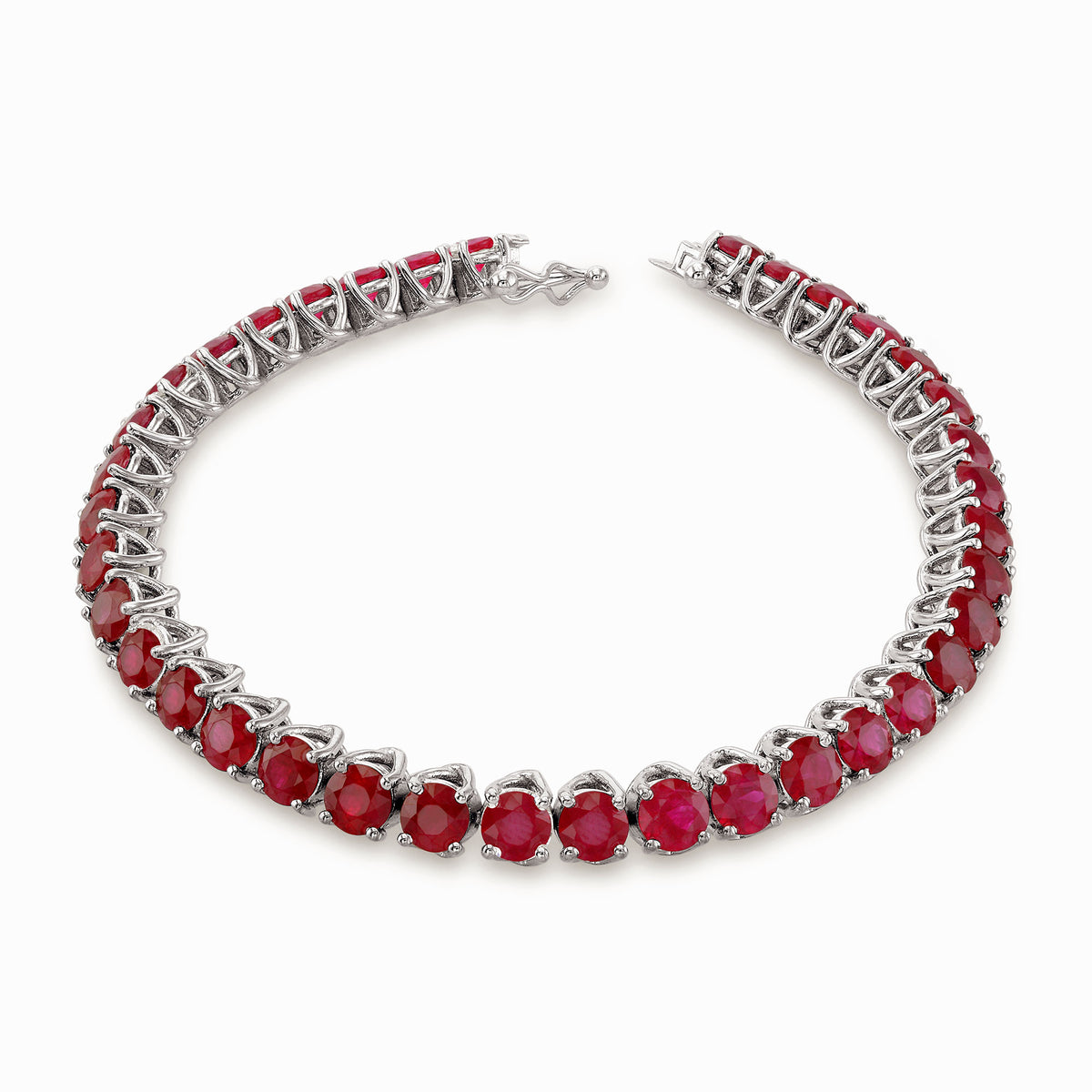 Diamond & Ruby Tennis Bracelet