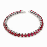 Diamond & Ruby Tennis Bracelet