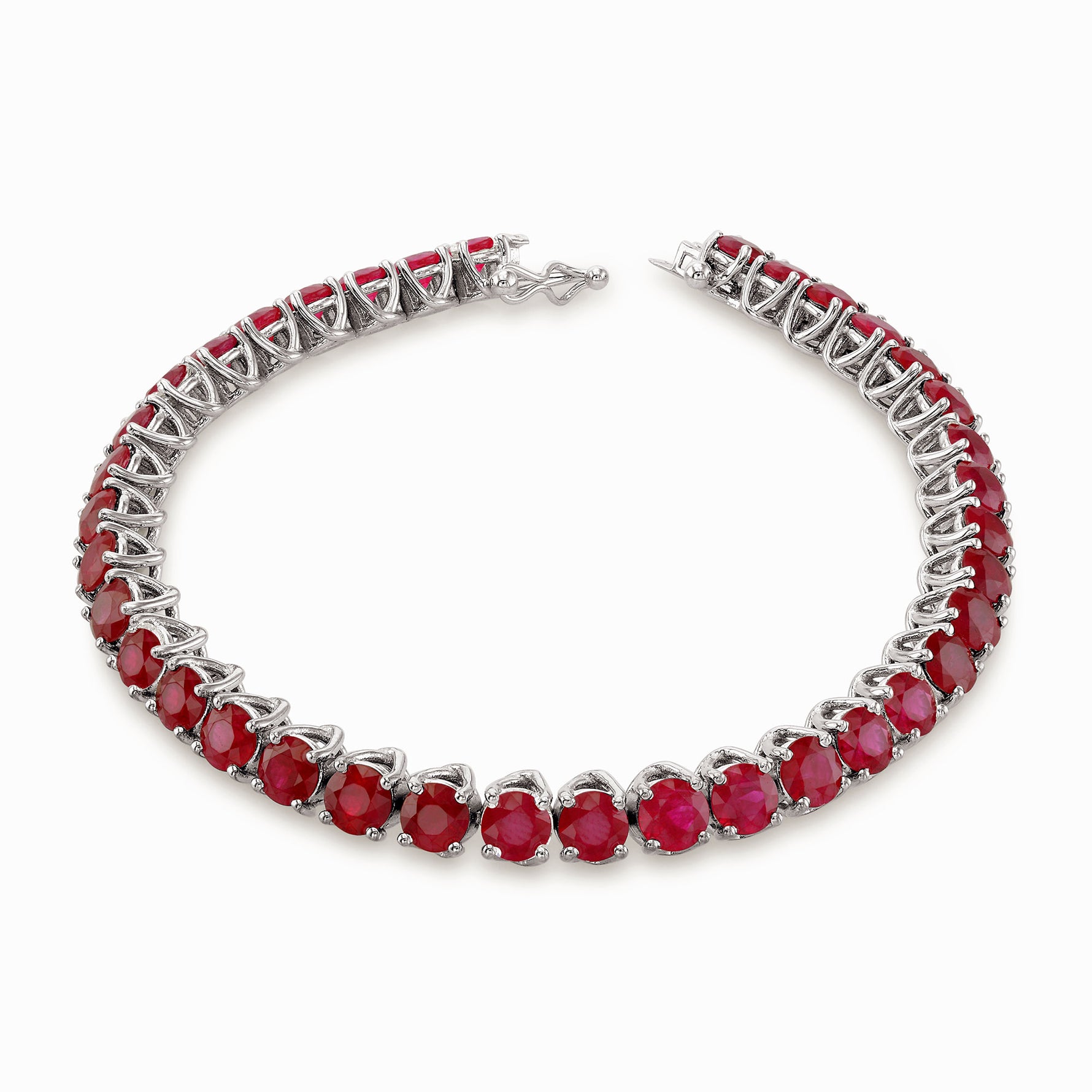 Diamond & Ruby Tennis Bracelet