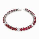 Diamond & Ruby Tennis Bracelet