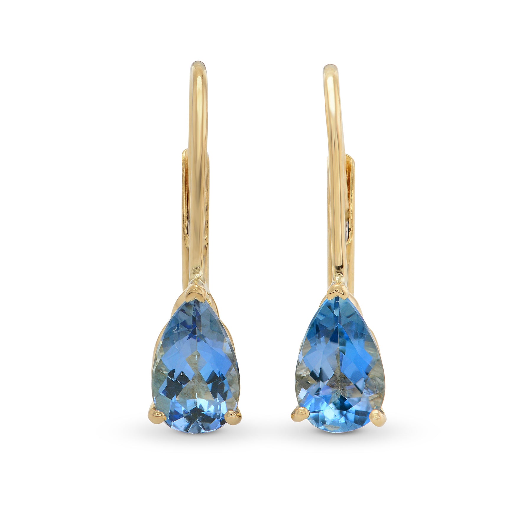 Santa Maria Aquamarine Pear Drop Earrings