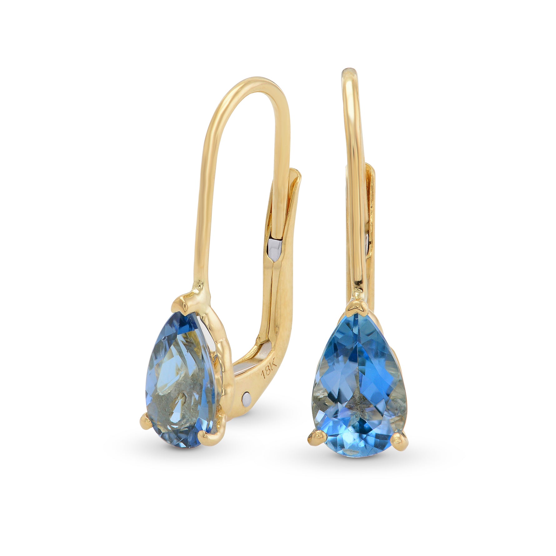Santa Maria Aquamarine Pear Drop Earrings