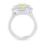 Fancy Yellow Radiant Diamond Extraordinary Ring