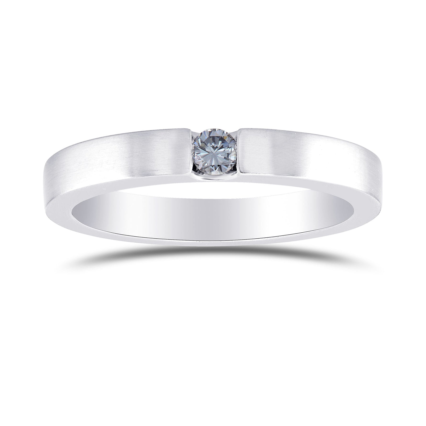 Fancy Gray Blue Diamond Band