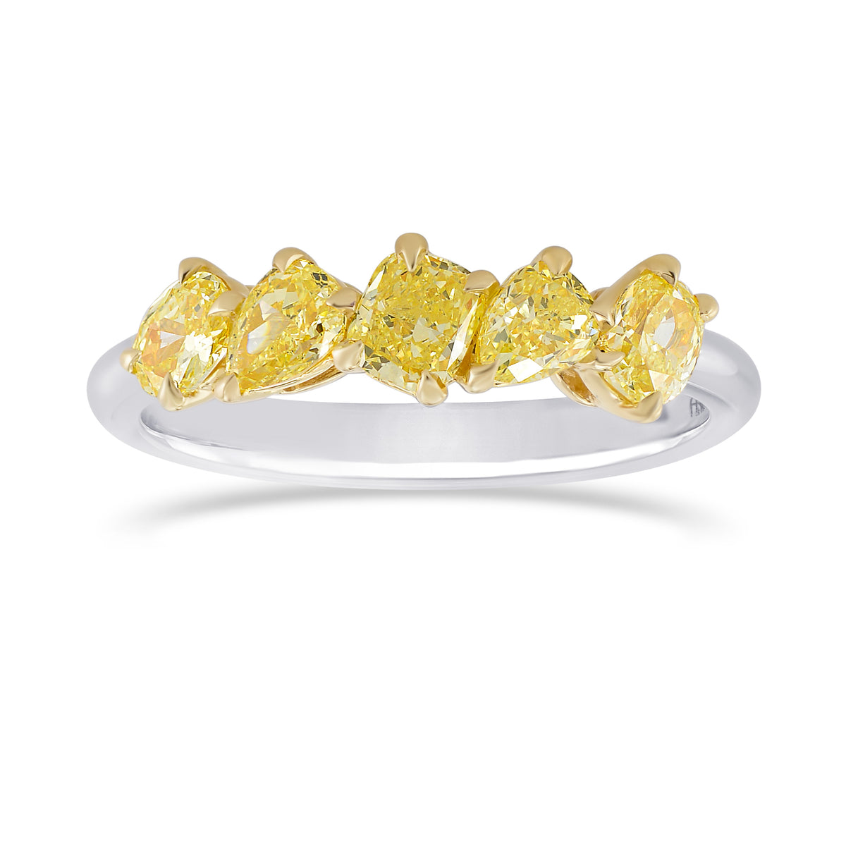 Fancy Yellow Mix Shape Band Ring