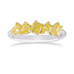Fancy Yellow Mix Shape Band Ring