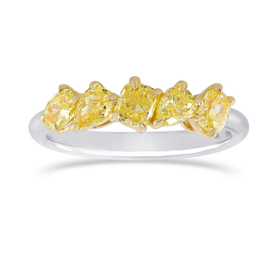 Fancy Yellow Mix Shape Band Ring