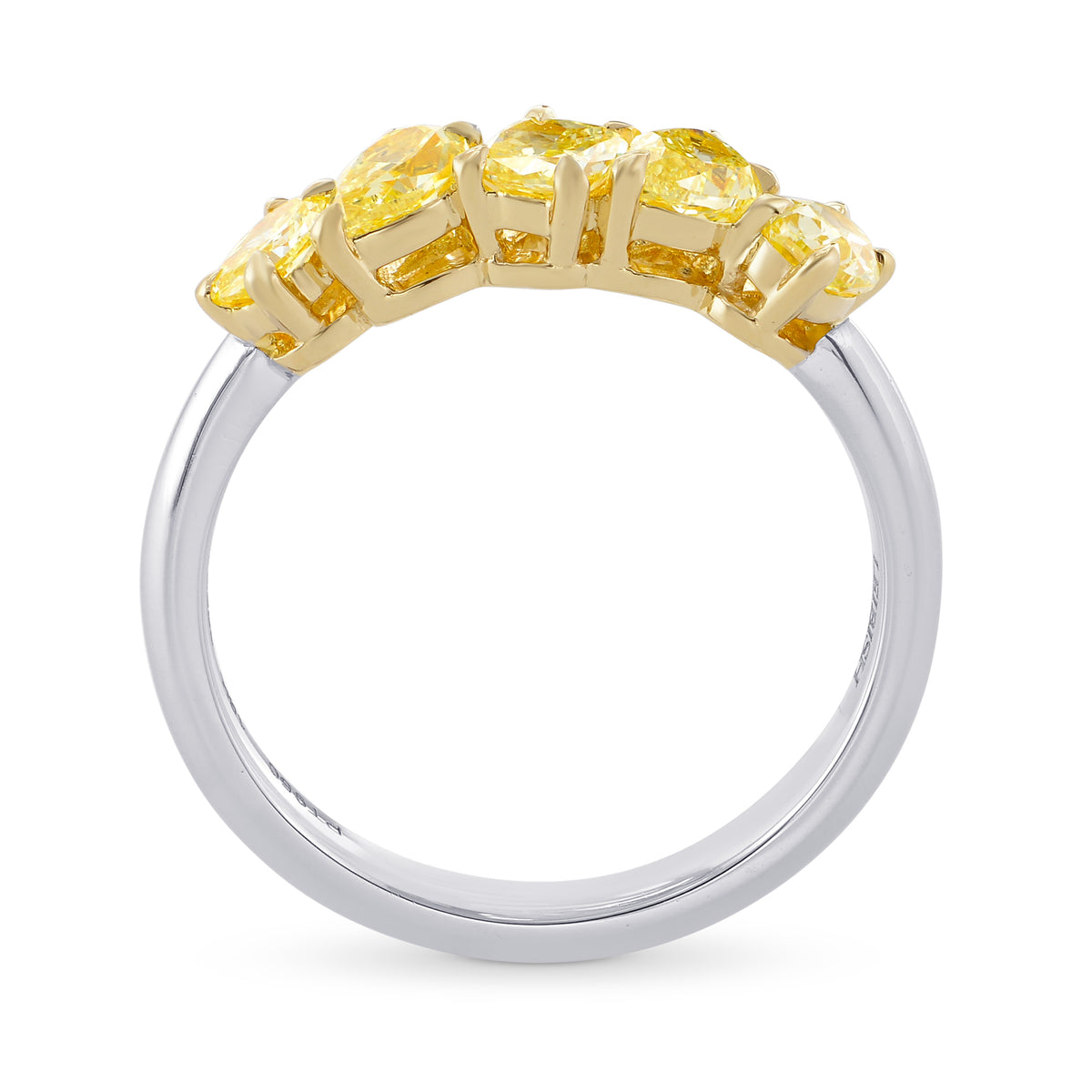 Fancy Yellow Mix Shape Band Ring