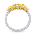 Fancy Yellow Mix Shape Band Ring