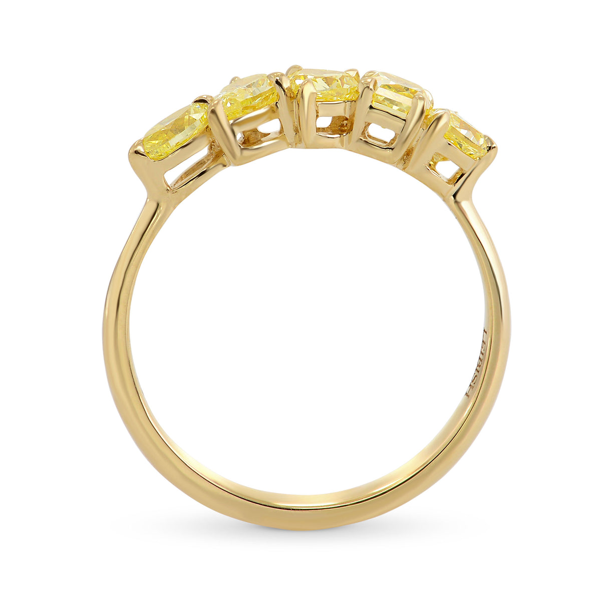 Fancy Yellow Mix Shape Band Ring