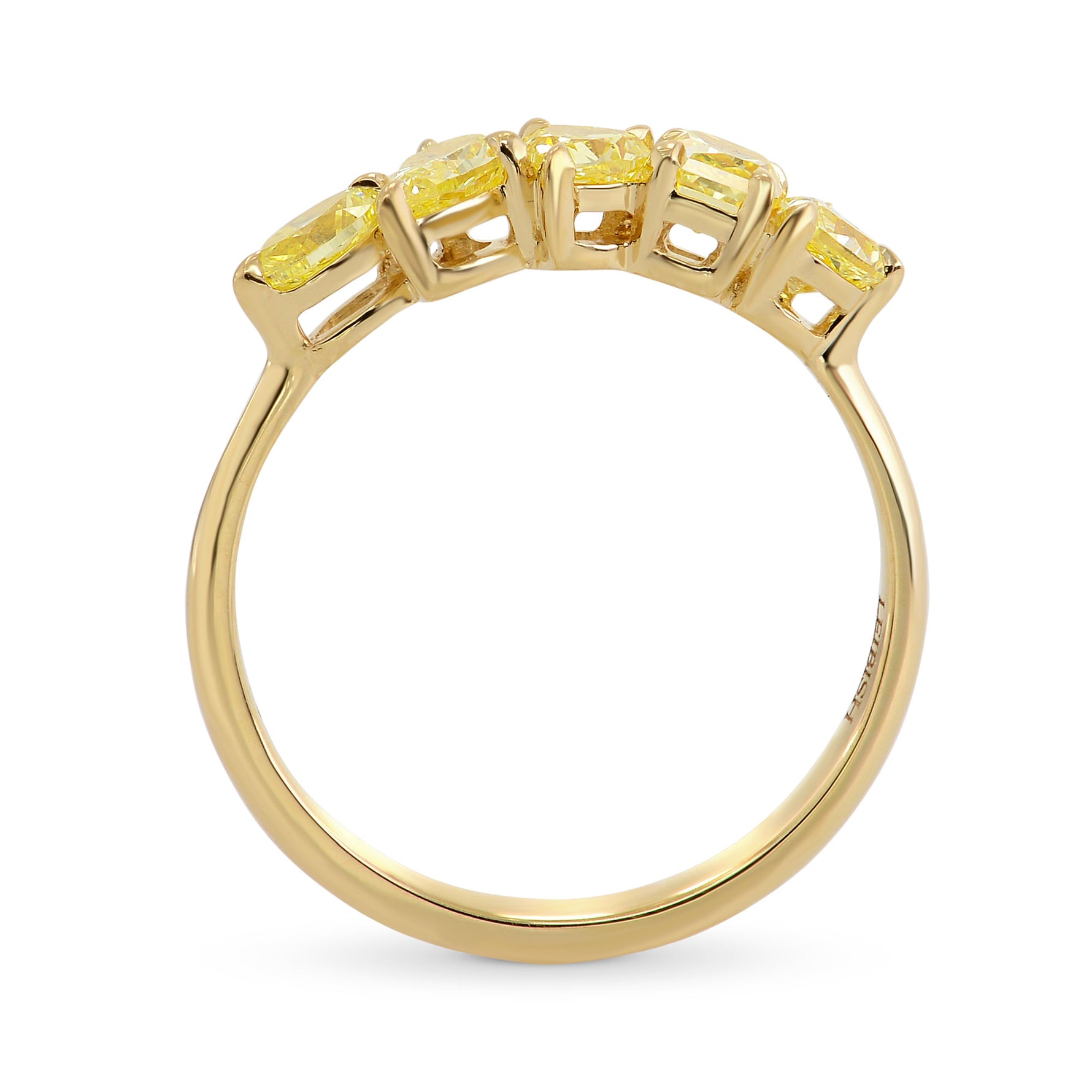 Fancy Yellow Mix Shape Band Ring