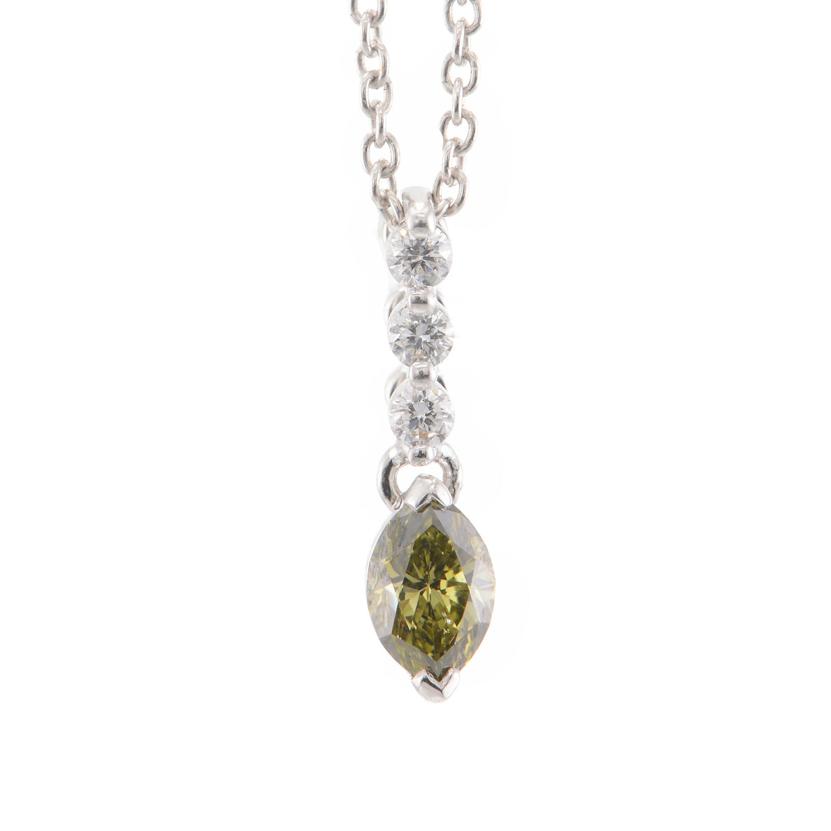 Chameleon Marquise Diamond Drop Pendant