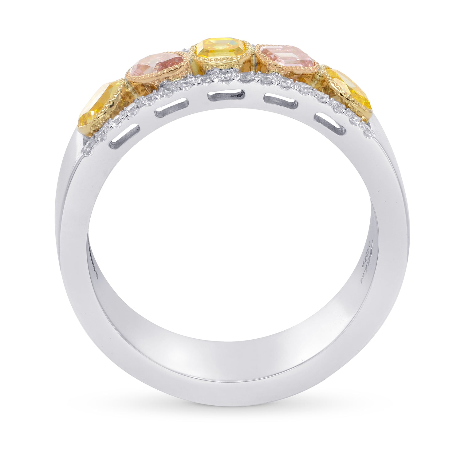 Mixed Color Extraordinary Five Stone Ring