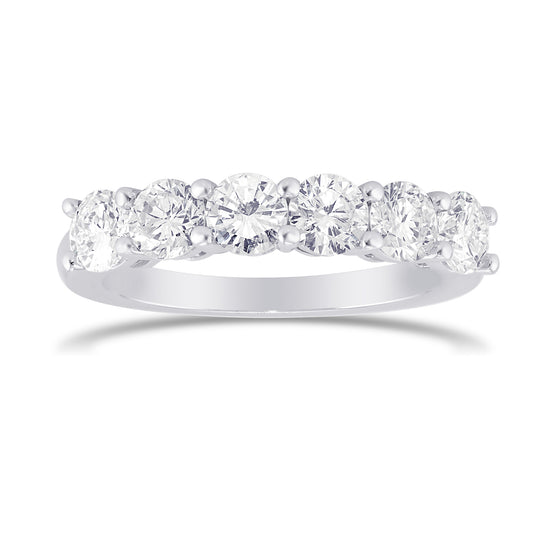 H Color Round Brilliant Diamond Band