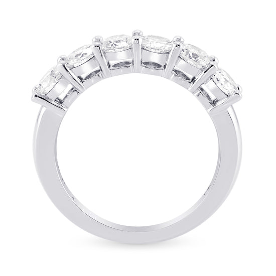 H Color Round Brilliant Diamond Band