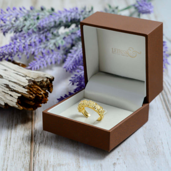 Fancy Light Yellow Radiant Diamond Band Ring