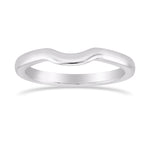 Custom Contoured Platinum Wedding Band