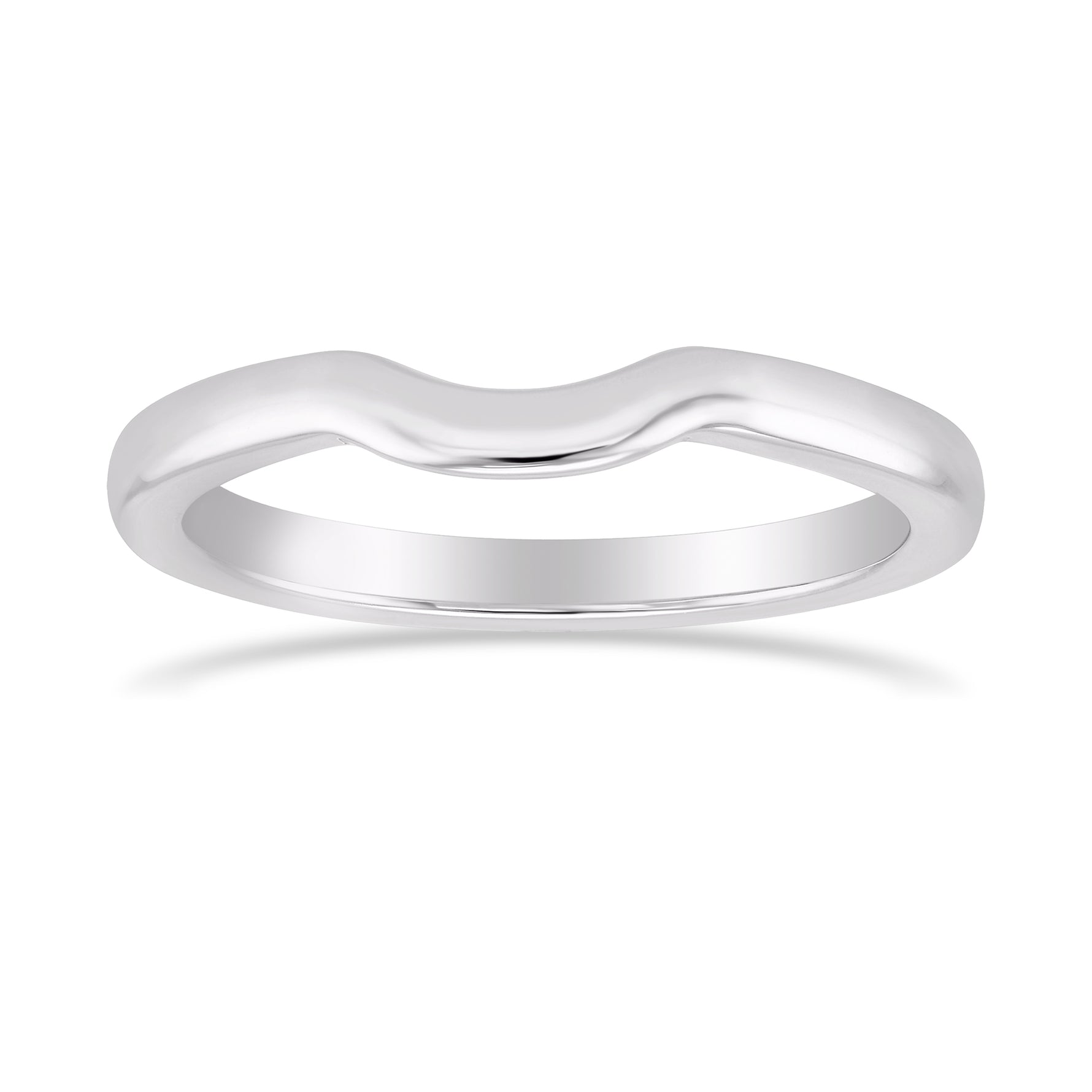 Custom Contoured Platinum Wedding Band