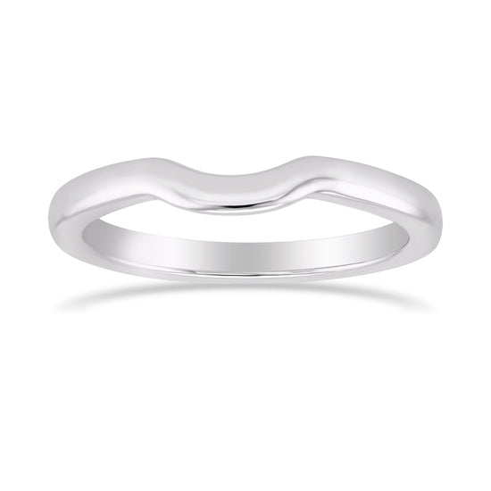 Custom Contoured Platinum Wedding Band
