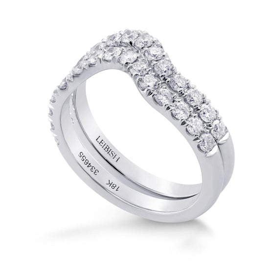 Custom Contoured Diamond Band Rings