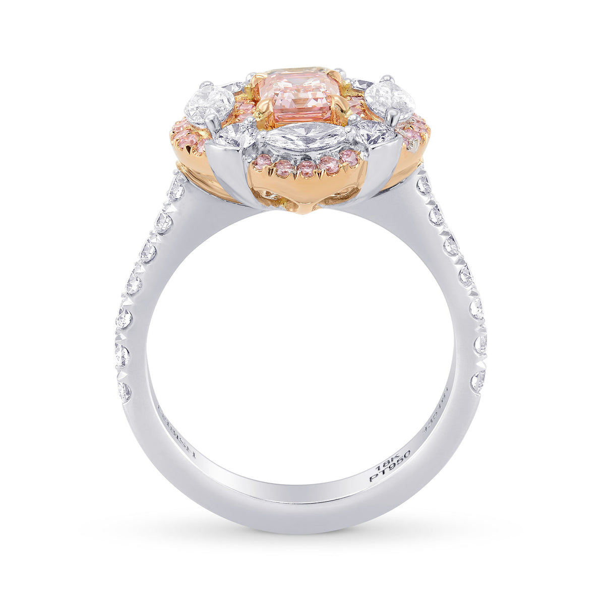 Fancy Intense Purplish Pink Emerald Extraordinary Ring