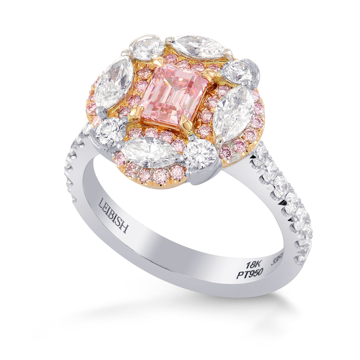 Fancy Intense Purplish Pink Emerald Extraordinary Ring